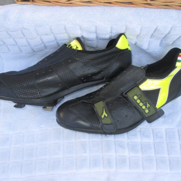 Vintage Shoes Made Italy Diadora Mens Cycling Shoes Time Cleats